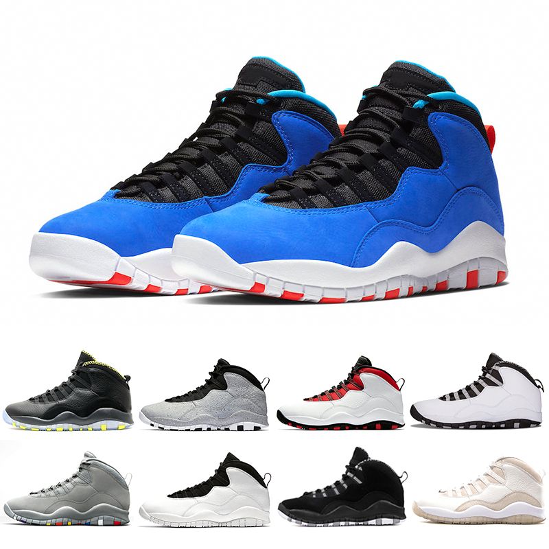 jordan 10 azul con blanco