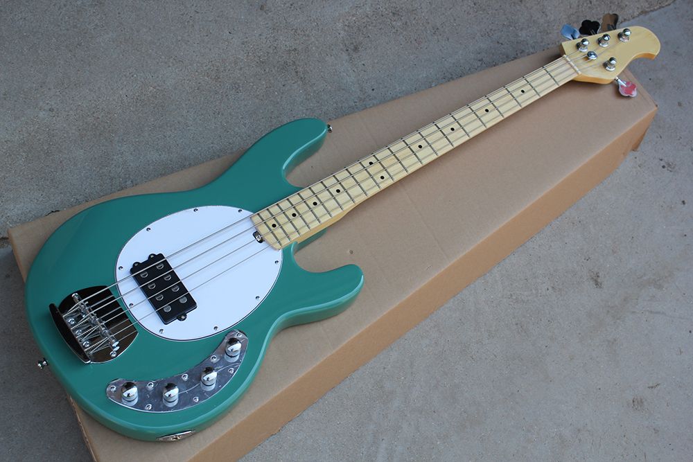 Guitare à 4 Cordes En 7 Lettres Acheter Guitare Basse Électrique 4 Cordes Personnalisée En Vert Avec