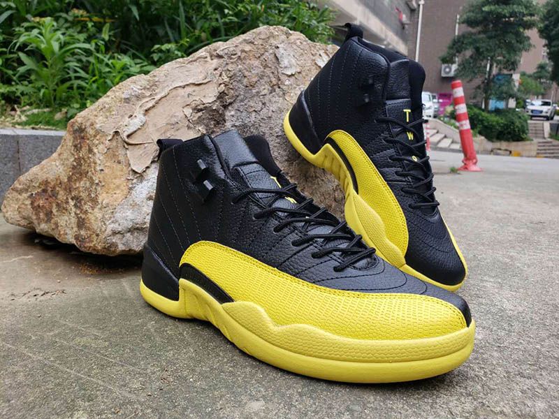2020 2019 New Style 12 Yellow Bumblebee Men Basketball Shoes Black 12s XII Cheap Mens Outdoors ...