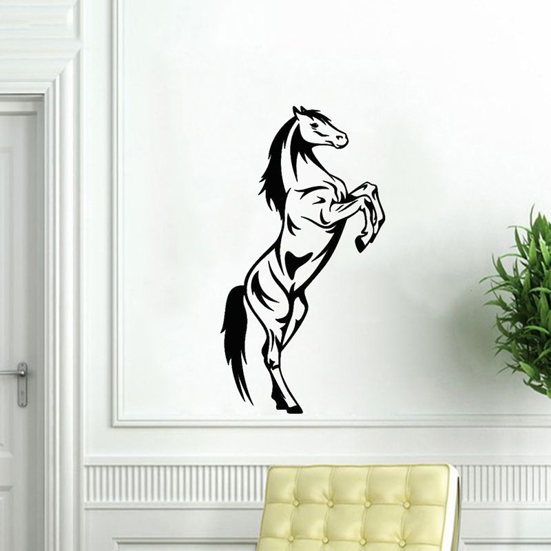 wall sticker horse wild art painting wall sticker vinyl decorative