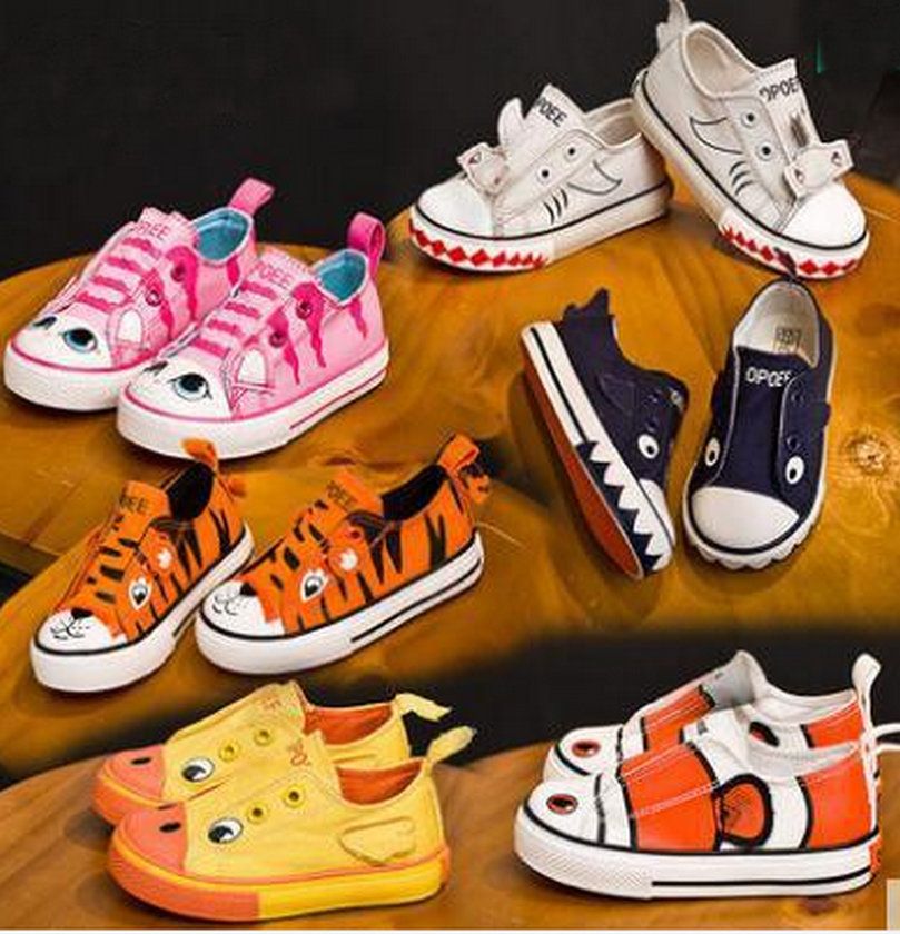 Niñas Animados Calzado Marca Transpirables Dibujos Diseñador Deporte De Zapatillas Niños Animales Lienzo Para Nuevo Deportivo T31clFKJ