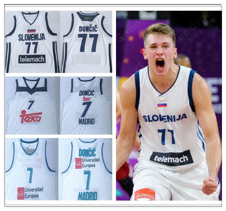 Compre 2019 Eslovenia 77 Jerseys Cosidos Doncic Sport ...