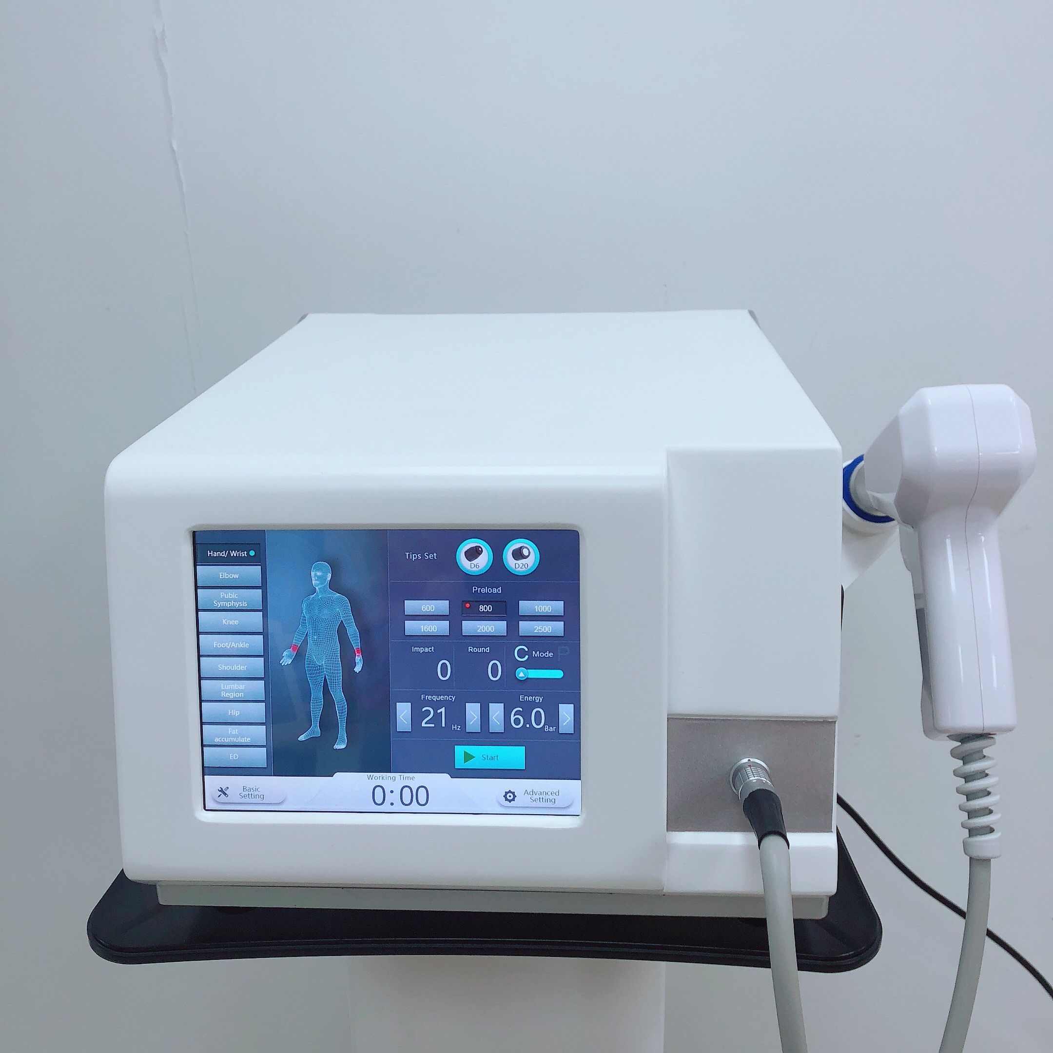 Radial Shockwave Eswt Equipment Extracorporeal Shock Wave Therapy