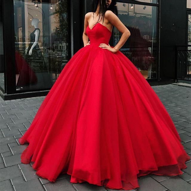 Red Prom Dresses with Sleeves Empire Waist