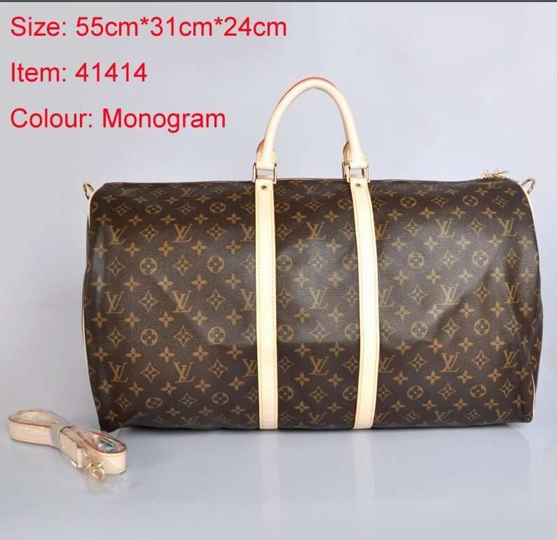 Keepall LOUIS VUITTON 55 Men Messenger Bags Shoulder Bag Portfolio Briefcases Duffle Luggage ...