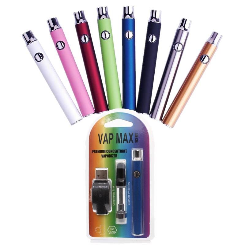 Premium Vap Max Kit E Cigarette Kit 350mAh Vertex Preheat VV Battery