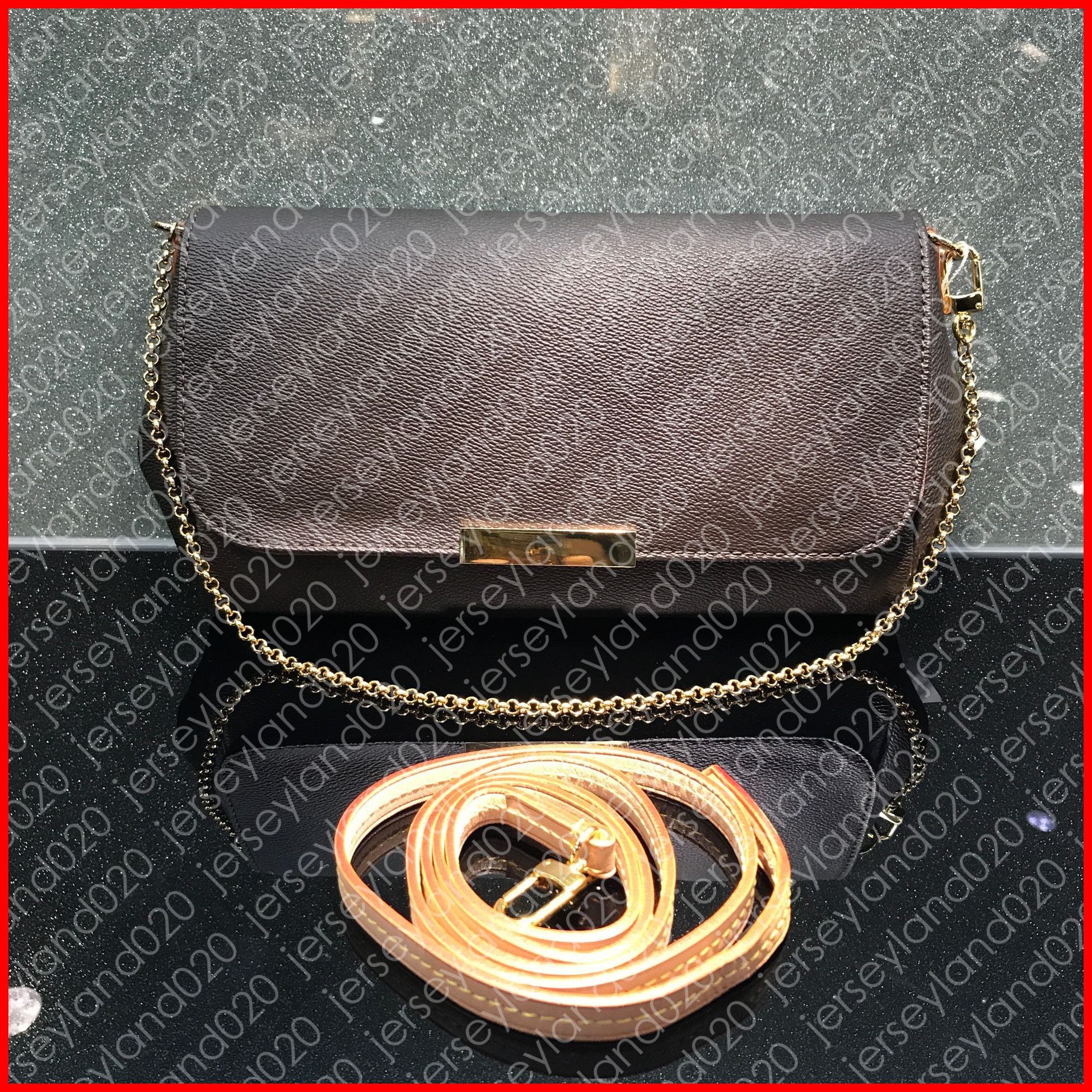 M40718 FAVORITE MM PM Designer Fashion Women&#39;S Cross Body Bag Luxury Shoulder Chain Clutch Bags ...