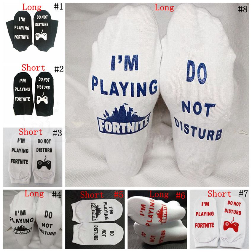 compre fortnite socks 15 estilos letra impressa nao perturbe estou jogando fortnite natal jogo meia bezerro curto tornozelo meias longas de echootime - 4 fontes termais fortnite