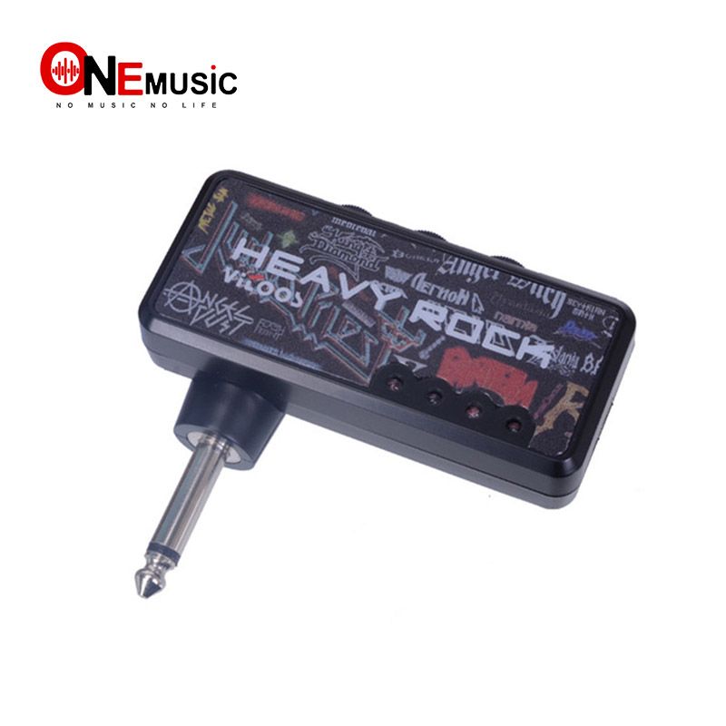 2021 Portable Guitar AMP Plug In Amplifier USB Rechargeable Heavy Rock