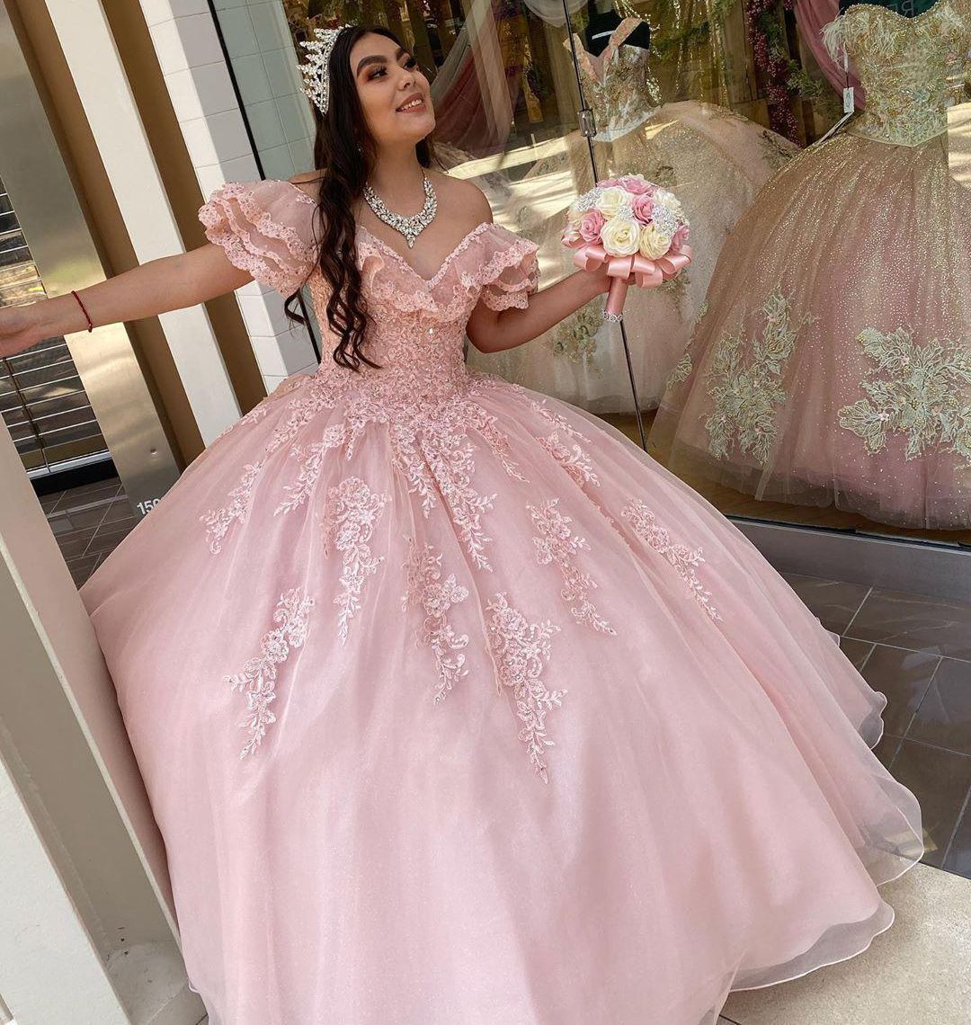 princess pink colour gown