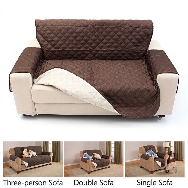 Waterproof Quilted Sofa Cover For Dog Pets Living Room Armchair