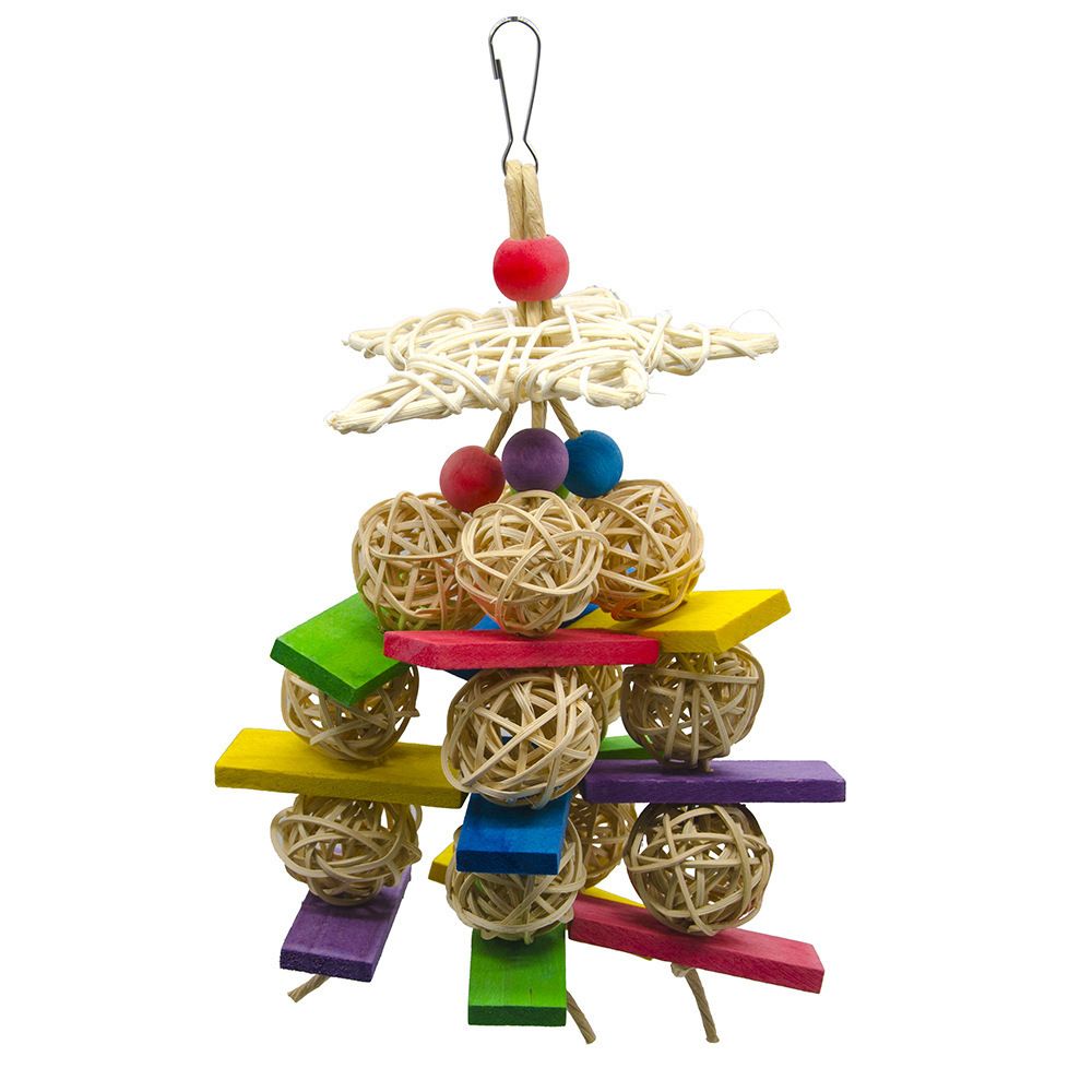 Perroquet Jouets Oiseau Cage Décoration Pièces étoile à Cinq Branches Sepaktakraw String Morsures Pour Monter Cadre Amazon Ebay
