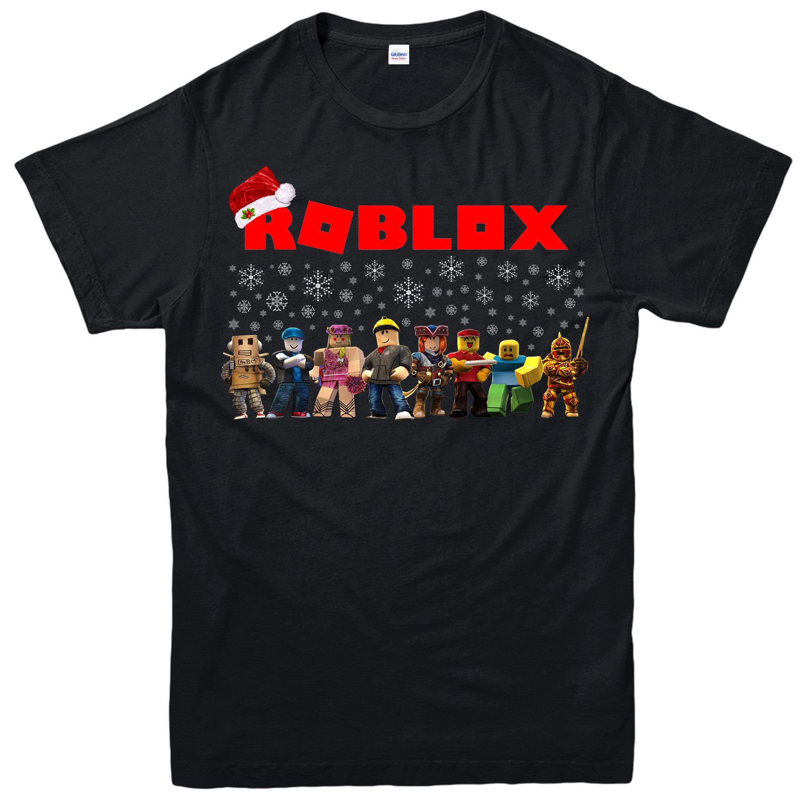 Roblox Christmas T Shirt Roblox Family Children Gamers Gift Unisex Tee Top Short Sleeve Tee Shirt Hipster O Neck Casual - 