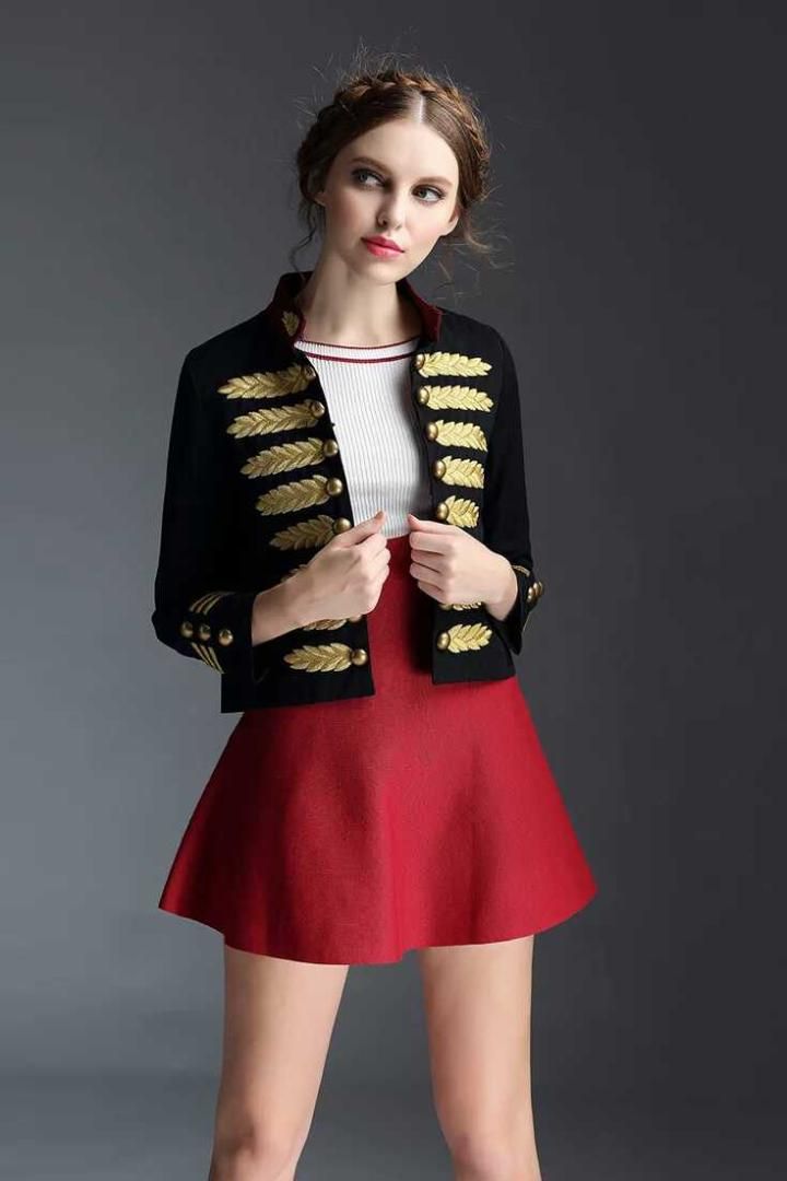 Winter Coat Sexy Long Sleeve Turtleneck Black Bandage Jacket