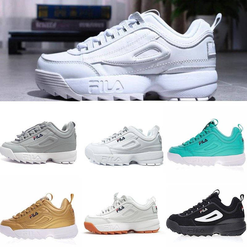 Chaussures Ii File Hommes Blanc Féminine Noir Baskets Formateurs De Mode Or Vitesse Rose 2019 Fila Gris Augmenté 2 Course Pour pqSzGUMV