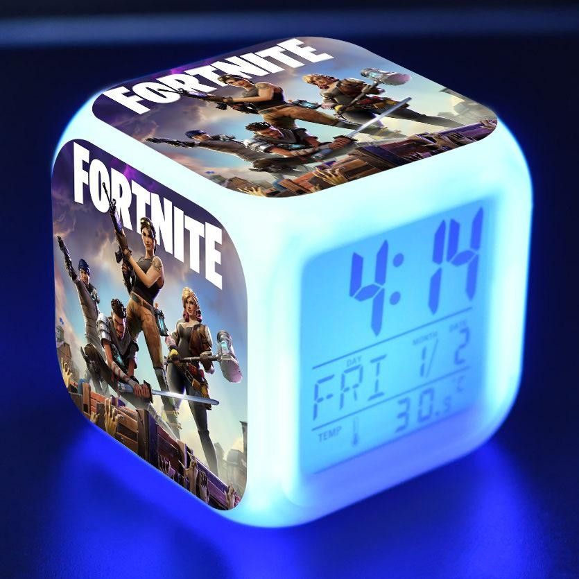 kupit optom fortnite battle royale enfant anime figurki cifrovoj budilnik led cvet sensornyj svet nastolnye chasy fortnite game figure igrushki - enfant fortnite