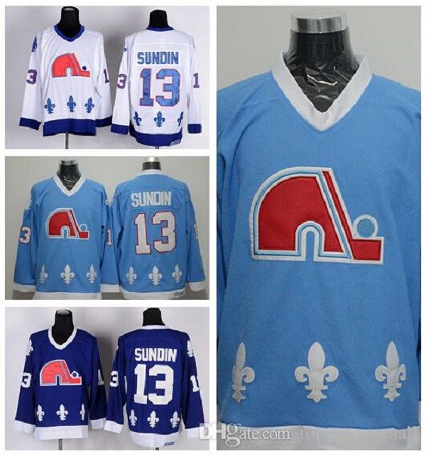 2021 Quebec Nordiques 13 Mats Sundin Ice Hockey Jerseys Sports Home