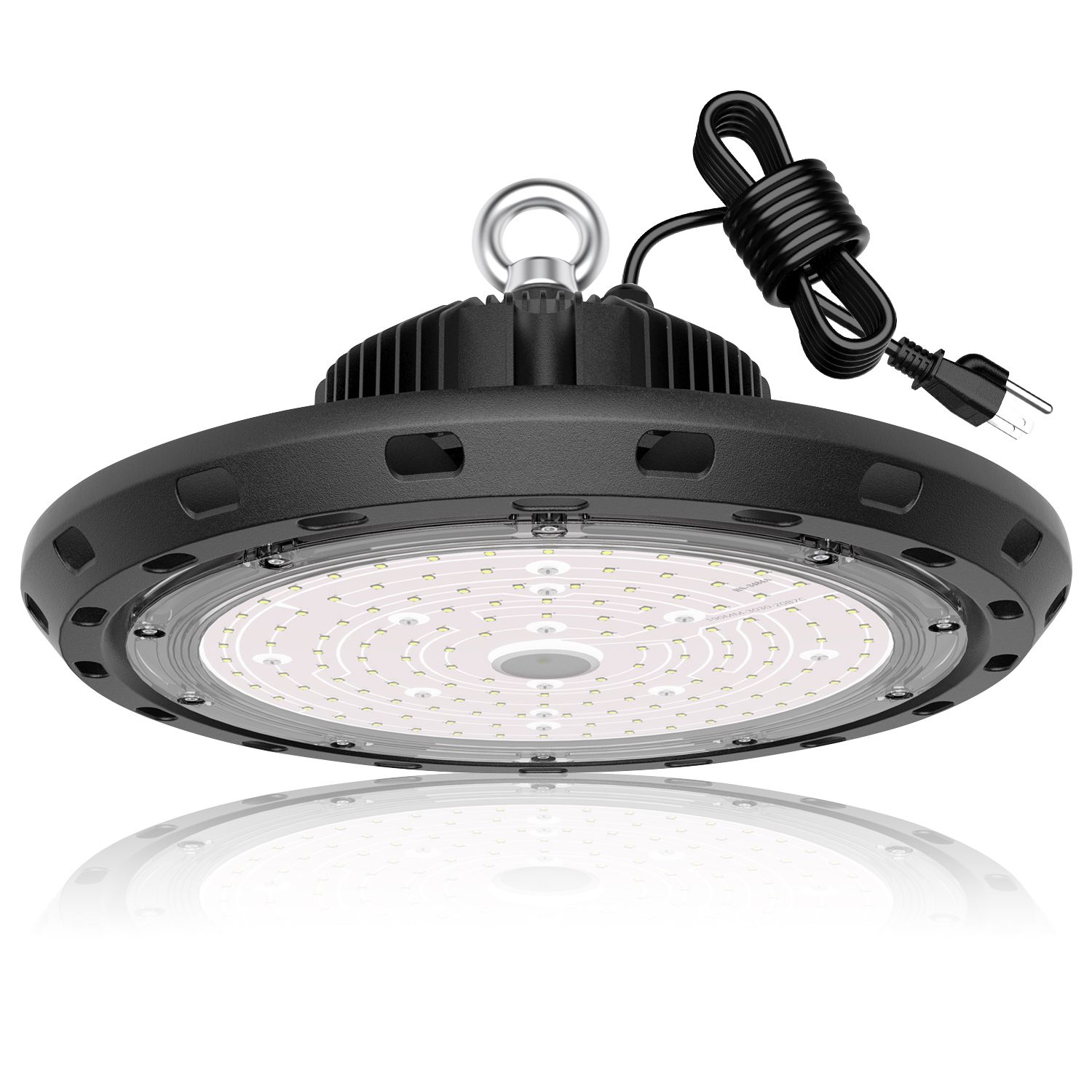 LED High Bay Light 100W 14000lm With US Plug UFO LED Shop Lights