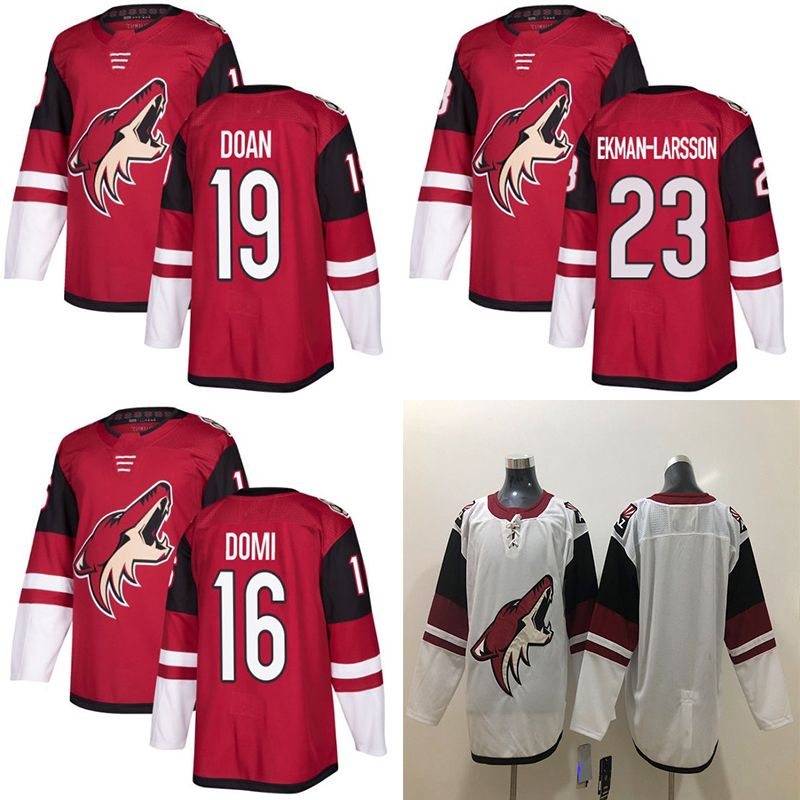 2019 Wholesale Hockey Jersey Phoenix Arizona Coyotes Stitched Mens 16 Max Domi Jersey 23 Oliver