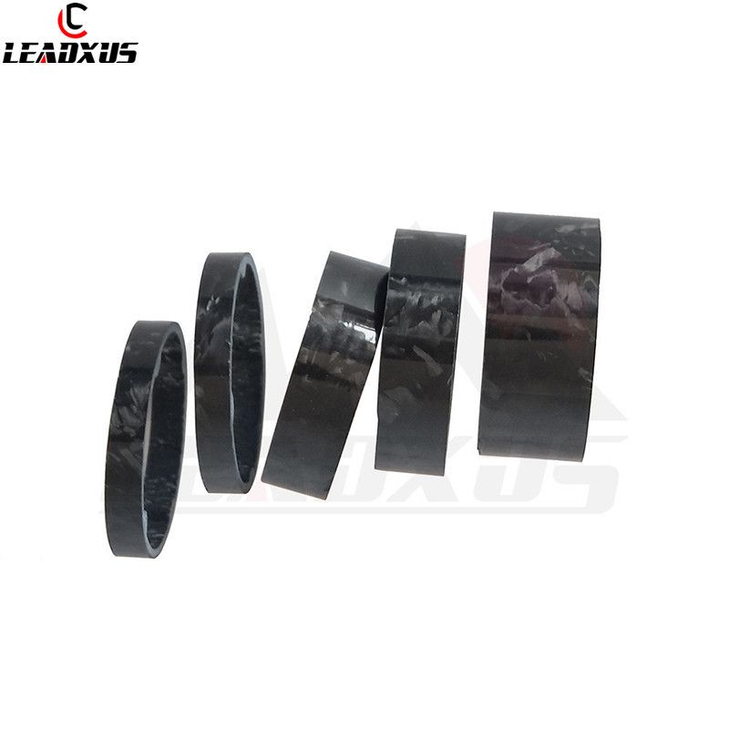 5pcs Bike Headset Spacer Bicycle Cycling Fork Stem Headset Spacer Carbon Fiber