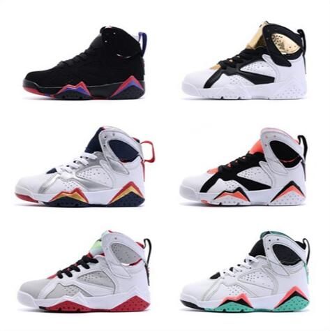 Niños Niñas 7s Zapatillas de baloncesto infantiles para niños Blanco Negro Oro Niños Deportes 7 Zapatillas deportivas con caja original KIDS 8382 Niños Niñas 7s Zapatillas de baloncesto infantiles para niños Blanco Negro Oro Niños Deportes 7 Zapatillas deportivas con caja original KIDS 8382