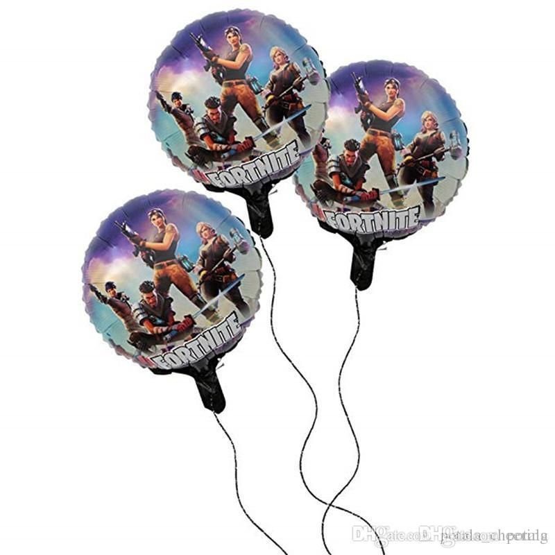 compre 18 inch fortnite baloes folha de revestimento de aluminio ballons festa de aniversario suprimentos xmas decoracao do partido 18 big game luta ano - decoracao de festa de aniversario do fortnite