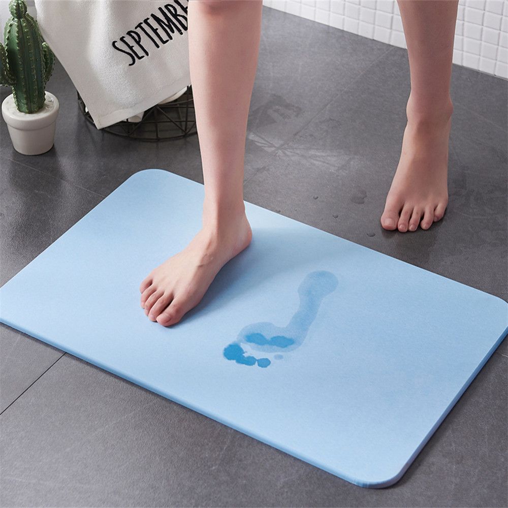 60 39cm Eco Friendly Diatomite Bath Mat Anti Slip Quick Drying