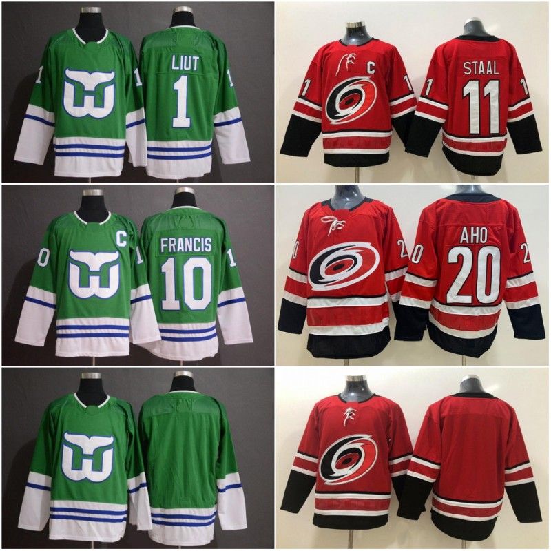 20 Sebastian Aho Carolina Hurricanes Jersey Hartford Whalers 1 Mike