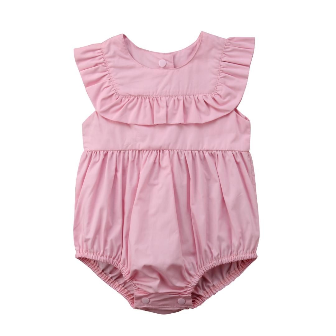 Spielanzug Baby M/ädchen T/üt/ü Sommer Strampler Body /Ärmellos S/äugling Spitze Rock Kleidung Outfit