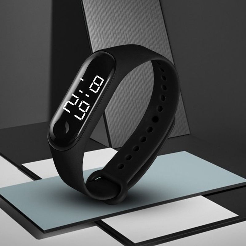 New Silicone Strap LED Men Watch Women Wristband White Light Led Men'S