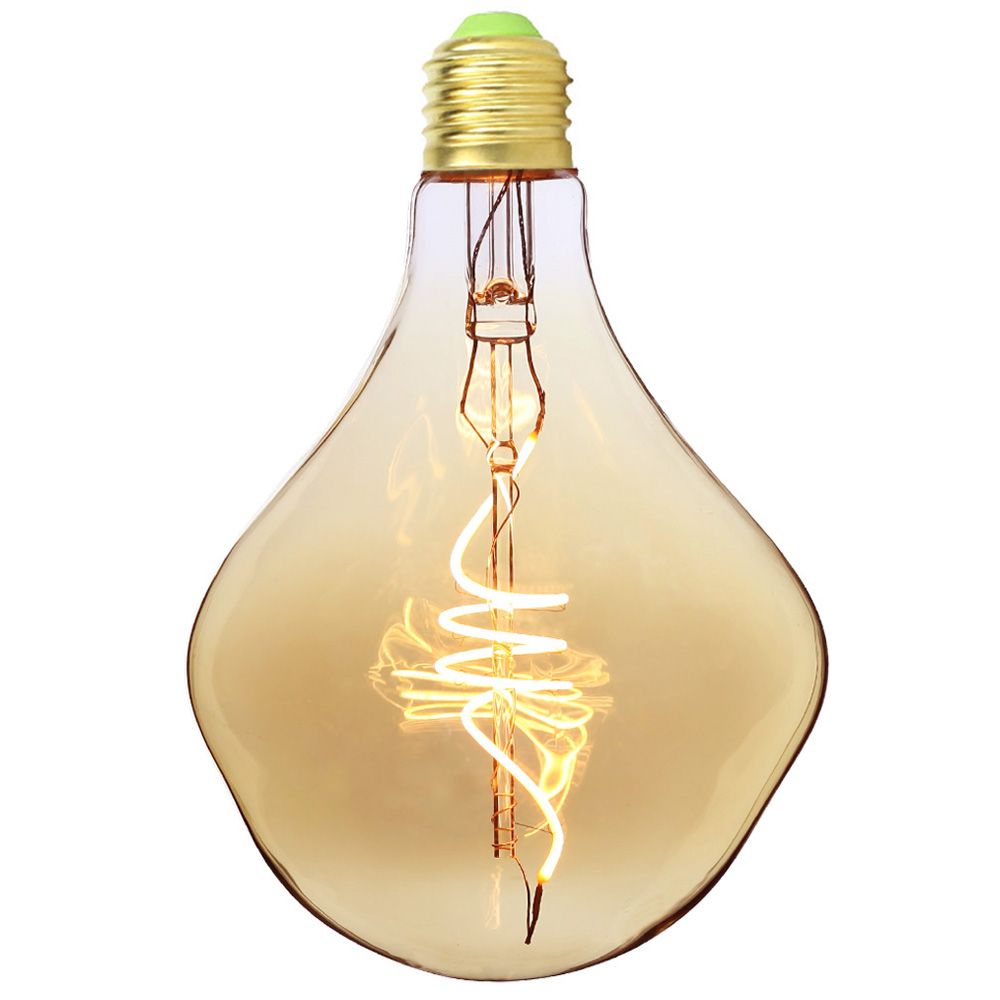 TIANFAN Led Bulbs Vintage Edison Led Bulb 4W G125 Alien Spiral Filament