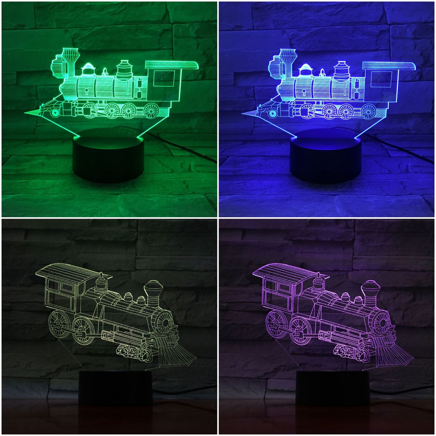 kids train lamp