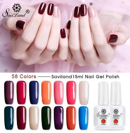 Ongles Besoin Gel Vernis Semi Lak Base Couleurs Saviland Brillant Uv 15 Ml Coat À Top Permanent YfI76vbyg