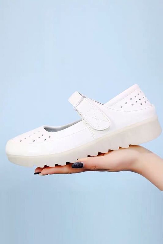 2019 New Nurse Maternity Shoes Soft Bottom White Jelly Bottom
