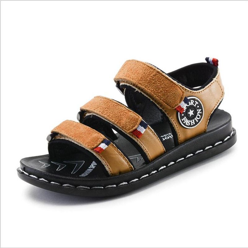 Summer Children S Genuine Leather Sandals Boys Beach Shoes Cowboy Summer Children S Genuine Leather Sandals Boys Beach Shoes Cowboy Casual Boots For Toddler Kidsshoes From Beasy