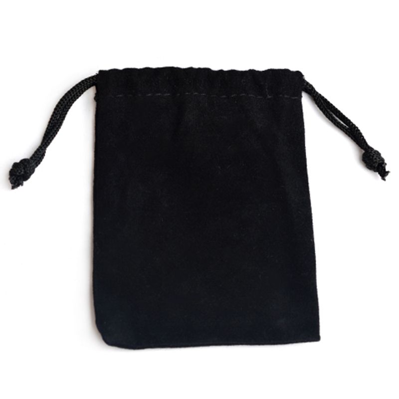 1G 75X Terciopelo Negro Joyería Cordón Bolsas de regalo bolsas Hot A4E5 3X