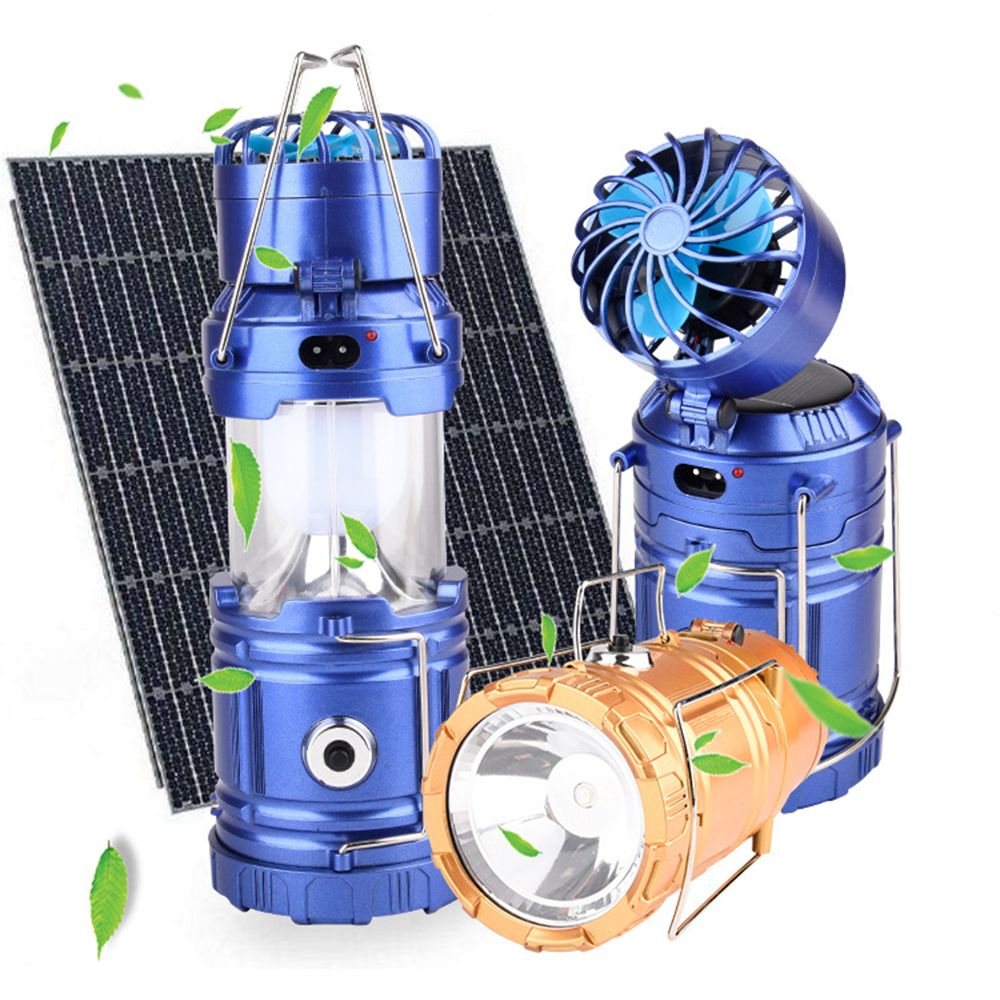 Outdoor Flashlights Luminaire LED 6LEDs Solar Power Collapsible