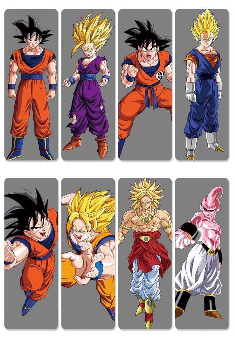 2020 Anime PVC Bookmarks Of Dragon Ball Z Printing With Son Goku/Kakarotto For Books School ...