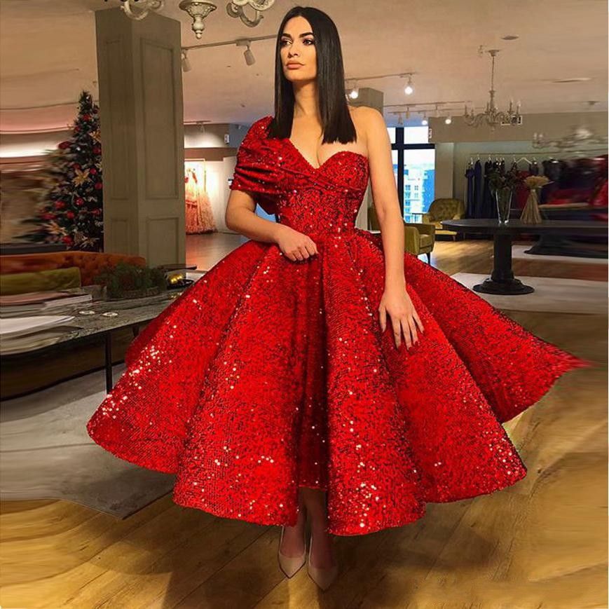 Long Glitter Prom Dresses