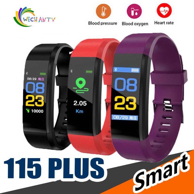 Color Screen ID115 Plus Smart Bracelet Fitness Tracker Pedometer Watch