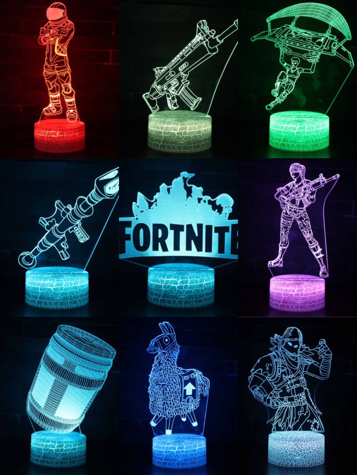 Lampada 3d fortnite