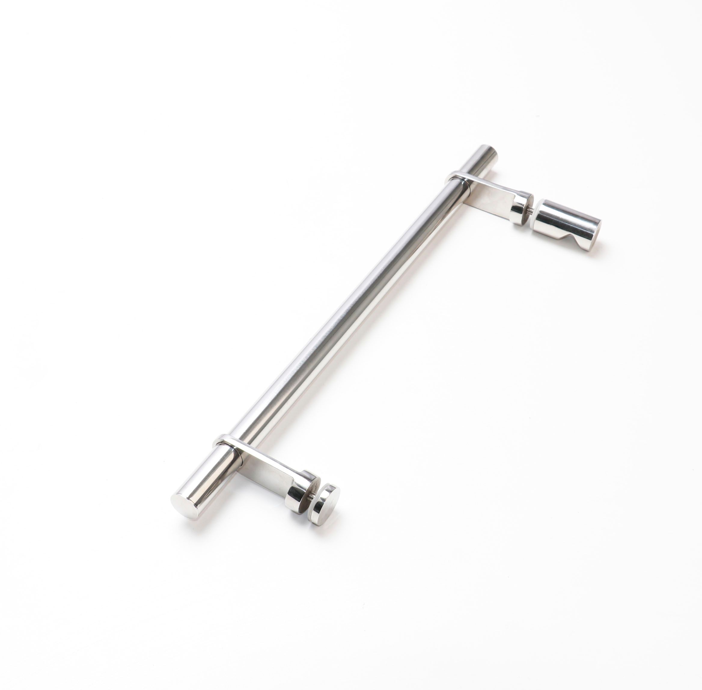 Push Handles 3 Colors Stainless Steel Frameless Shower Glass Door