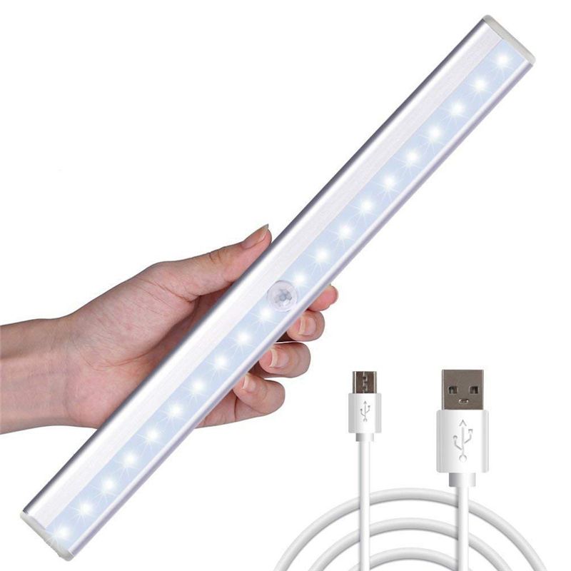 Led Cabinet Light Motion Sensor Detector Wireless Pir Rechargeable