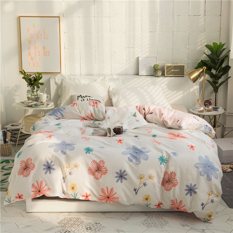 2019 New Beauty Fl Pattern Duvet Cover 100 Cotton Quilt 2019 New Beauty Fl Pattern Duvet Cover 100 Cotton Quilt Twin Full Queen King Size Comforter Single Double Bedclothes From Anzhuhua
