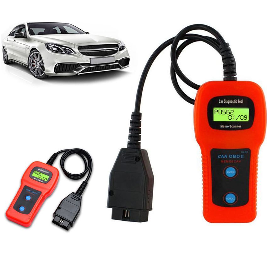 2020 Car Care U480 OBD2 OBDII OBD II MEMO Scan MEMOSCAN LCD Car AUTO