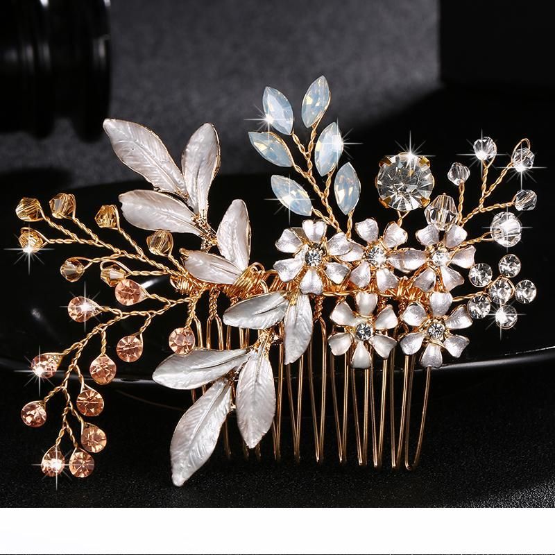 Fashion Austria Crystal Stone Hair Combs Handmade Wedding