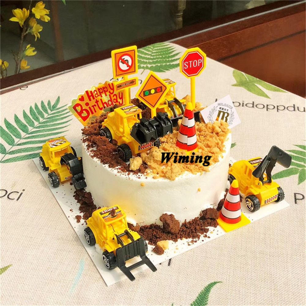 2020 Cake Topper Birthday Cars Party Gifts Children Kids Toys