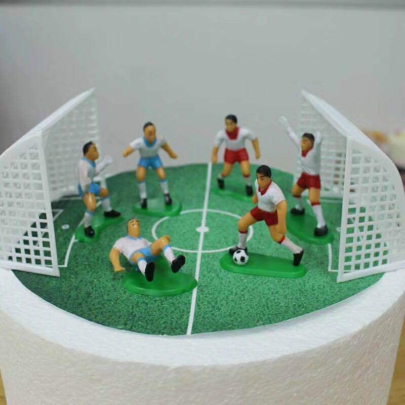 2019 Soccer Football Cake Topper Kids Cupcake Decoration Happy