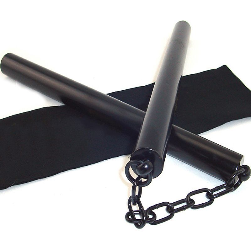 2021 Wholesale Cool Black Stainless Steel Nunchucks Self Defense Actual