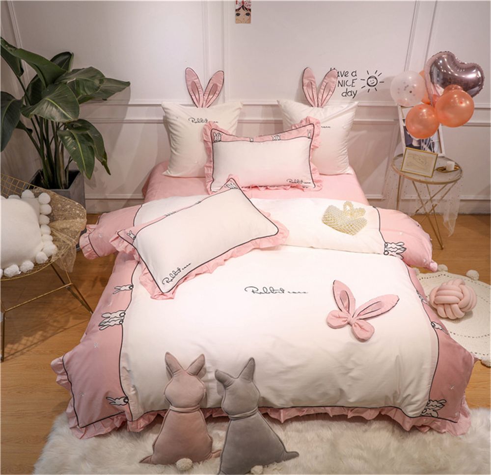 Rabbit Designs Home Textiles Bedding Set Bedclothes Include Duvet Cover